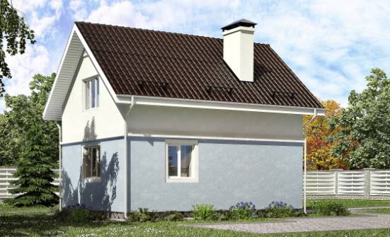 095-002-R Two Story House Plans with mansard, modern Home House | Проекты домов от House Expert