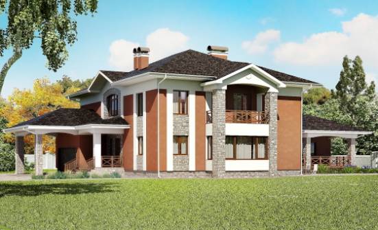 400-002-L Two Story House Plans and garage, cozy Plans Free | Проекты домов от House Expert