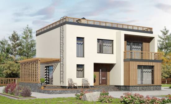 215-002-L Two Story House Plans, cozy Villa Plan | Проекты домов от House Expert