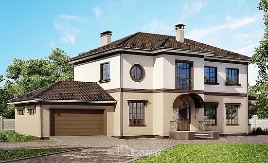 290-004-L Two Story House Plans with garage in front, a huge Architectural Plans | Проекты домов от House Expert