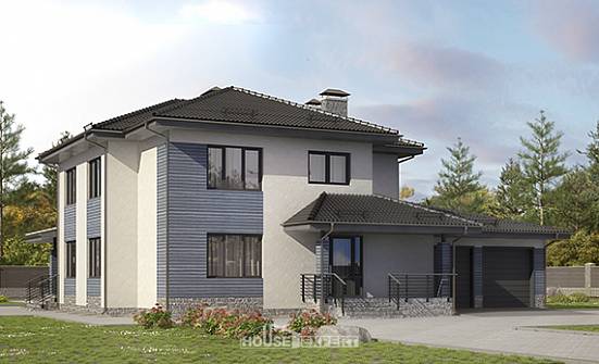 340-005-R Two Story House Plans and garage, spacious Planning And Design | Проекты домов от House Expert