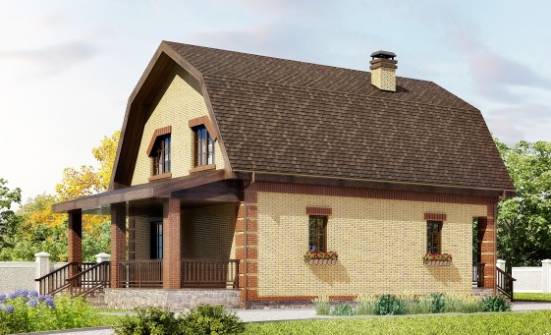 130-005-L Two Story House Plans and mansard, economical Ranch | Проекты домов от House Expert