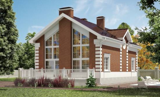 160-009-R Two Story House Plans with mansard, modern House Plans | Проекты домов от House Expert