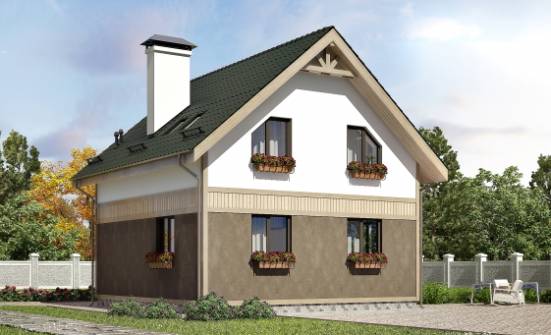 105-001-L Two Story House Plans with mansard, the budget Online Floor | Проекты домов от House Expert