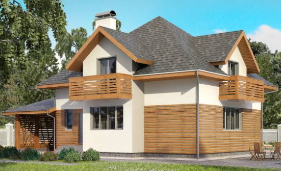 155-004-R Two Story House Plans with mansard roof with garage in back, best house Online Floor | Проекты домов от House Expert