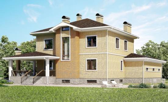 350-002-L Three Story House Plans with garage, classic Plan Online | Проекты домов от House Expert