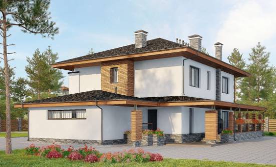 305-001-R Two Story House Plans with garage in front, beautiful Home House | Проекты домов от House Expert