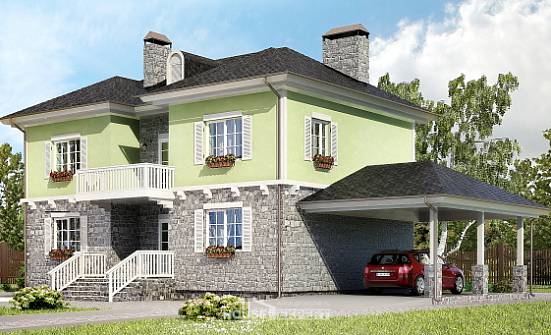 155-006-R Two Story House Plans with garage in back, the budget Ranch | Проекты домов от House Expert