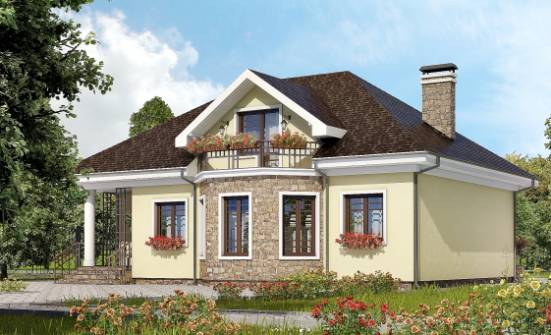 150-008-L Two Story House Plans with mansard roof, modern Online Floor | Проекты домов от House Expert