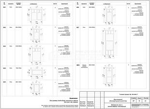 Ведомость окон и оконно-дверных конструкций.