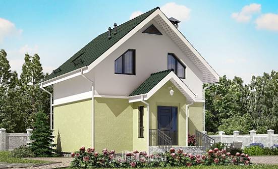 070-001-R Two Story House Plans with mansard roof, available Plans To Build | Проекты домов от House Expert