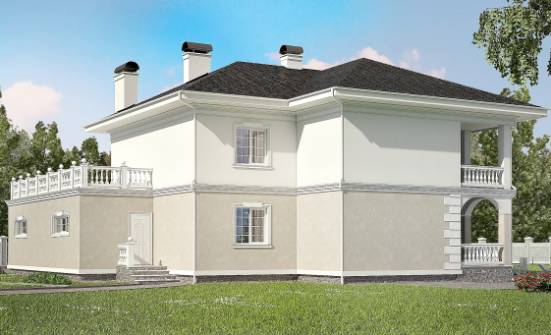 340-002-R Two Story House Plans with garage, cozy House Plan | Проекты домов от House Expert