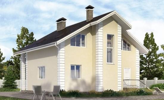 150-002-L Two Story House Plans with mansard with garage in back, available Ranch | Проекты домов от House Expert