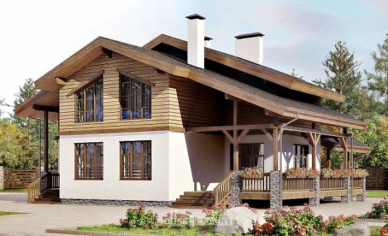 210-006-R Two Story House Plans with mansard, beautiful Blueprints of House Plans | Проекты домов от House Expert