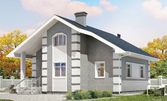 115-001-L Two Story House Plans with mansard, modest Architectural Plans | Проекты домов от House Expert