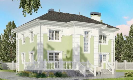 155-005-R Two Story House Plans, compact Custom Home | Проекты домов от House Expert