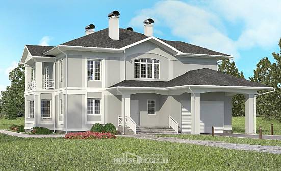 360-001-R Two Story House Plans with garage in back, big Models Plans | Проекты домов от House Expert