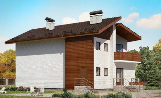 180-009-R Two Story House Plans and mansard, cozy Floor Plan | Проекты домов от House Expert