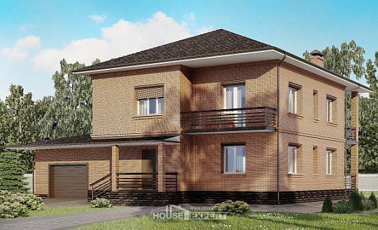 245-003-L Two Story House Plans with garage, spacious Architect Plans | Проекты домов от House Expert