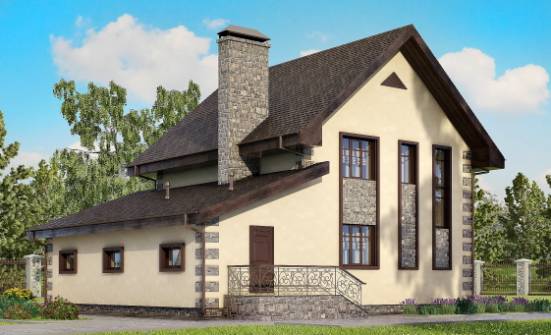 160-004-R Two Story House Plans with garage under, compact Online Floor | Проекты домов от House Expert