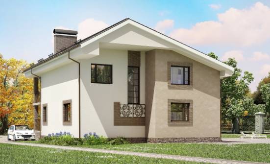 210-003-R Two Story House Plans with mansard, beautiful Floor Plan | Проекты домов от House Expert