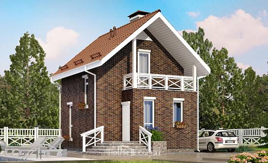 045-001-L Two Story House Plans with mansard roof, economical House Plans | Проекты домов от House Expert