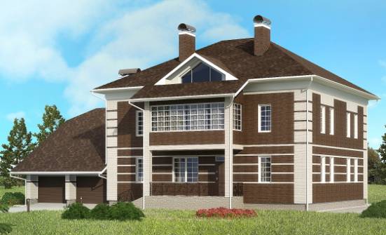 505-002-L Three Story House Plans with garage in back, luxury Online Floor | Проекты домов от House Expert