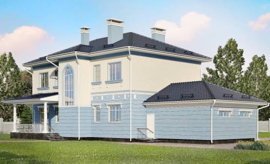 285-003-L Two Story House Plans with garage under, beautiful Blueprints | Проекты домов от House Expert