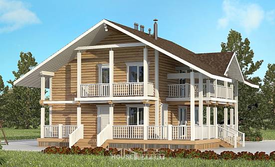 130-001-R Two Story House Plans and mansard, compact Models Plans | Проекты домов от House Expert