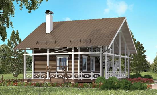 080-001-R Two Story House Plans with mansard, compact House Plans | Проекты домов от House Expert