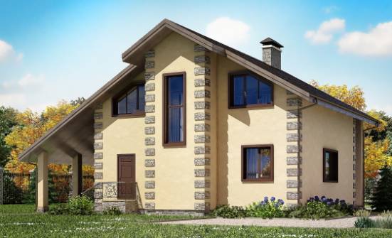 150-003-R Two Story House Plans and mansard with garage in back, available Planning And Design | Проекты домов от House Expert