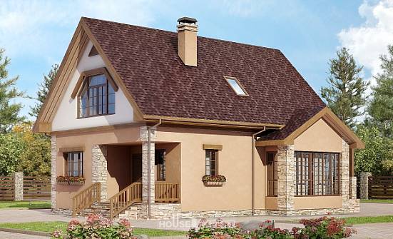 140-002-R Two Story House Plans and mansard, beautiful Villa Plan | Проекты домов от House Expert