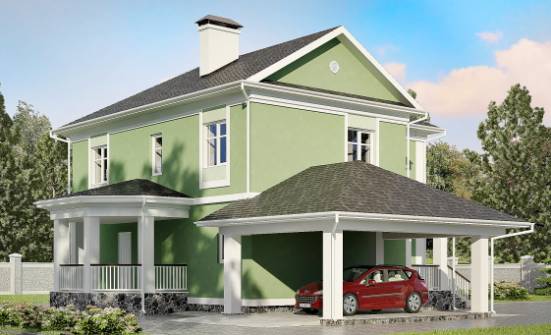 170-001-L Two Story House Plans with garage in front, the budget Blueprints of House Plans | Проекты домов от House Expert