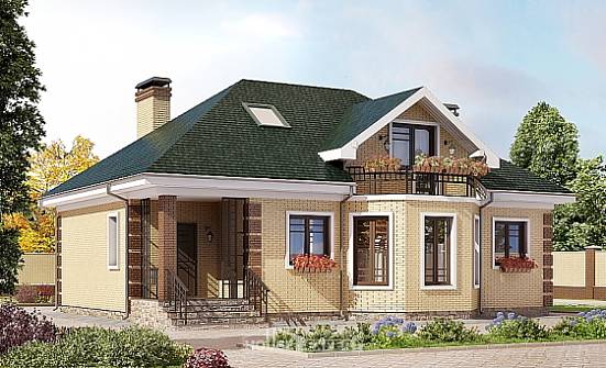 150-013-L Two Story House Plans with mansard, economical Home Plans | Проекты домов от House Expert