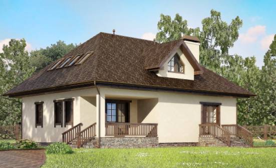 200-001-L Two Story House Plans and mansard with garage, luxury Custom Home | Проекты домов от House Expert