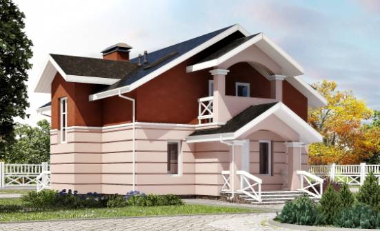 155-009-L Two Story House Plans with mansard, a simple Architectural Plans | Проекты домов от House Expert