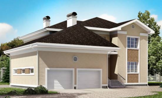 335-001-L Two Story House Plans with garage in front, spacious House Online | Проекты домов от House Expert