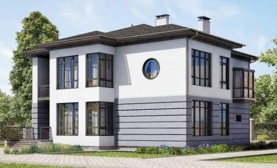 300-006-L Two Story House Plans with garage in back, big House Plan | Проекты домов от House Expert