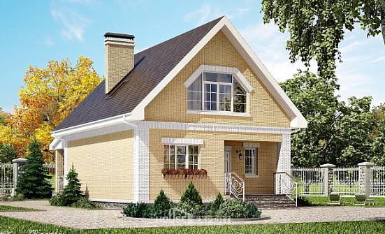 130-004-R Two Story House Plans with mansard, inexpensive Planning And Design | Проекты домов от House Expert