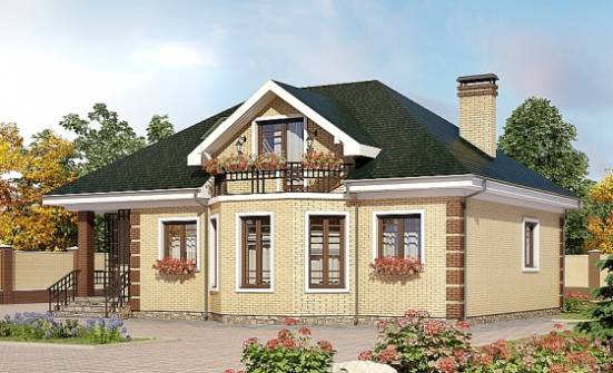 150-013-L Two Story House Plans with mansard, economical Home Plans | Проекты домов от House Expert