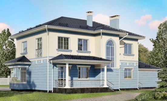 285-003-L Two Story House Plans with garage under, beautiful Blueprints | Проекты домов от House Expert