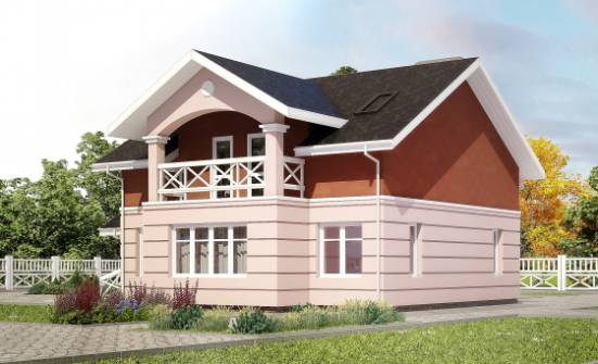 155-009-L Two Story House Plans with mansard, a simple Architectural Plans | Проекты домов от House Expert