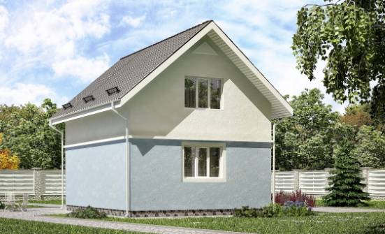 095-002-R Two Story House Plans with mansard, modern Home House | Проекты домов от House Expert