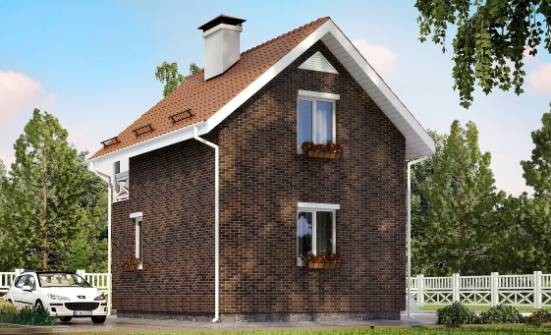 045-001-L Two Story House Plans with mansard roof, economical House Plans | Проекты домов от House Expert