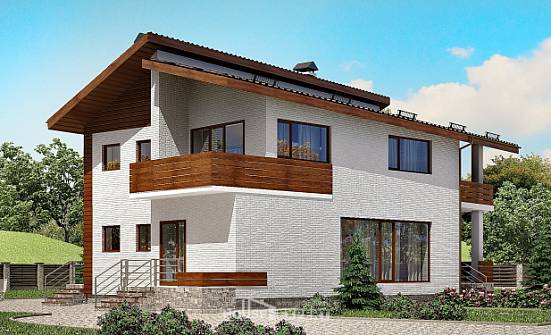 180-009-R Two Story House Plans and mansard, cozy Floor Plan | Проекты домов от House Expert