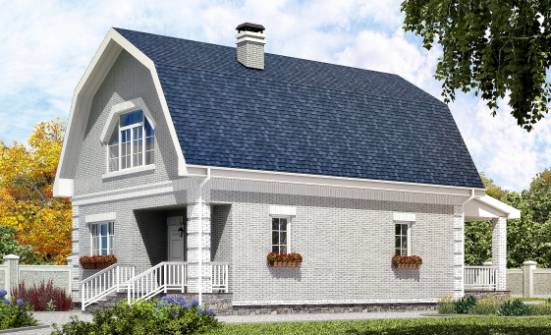 130-005-R Two Story House Plans and mansard, the budget Home Blueprints | Проекты домов от House Expert