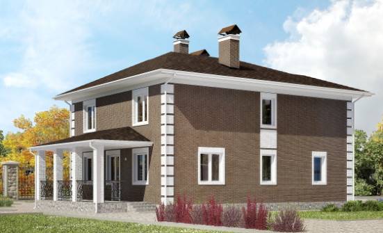 185-002-R Two Story House Plans, modest House Blueprints | Проекты домов от House Expert