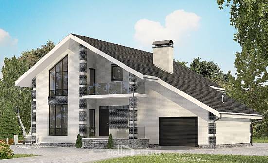 180-001-R Two Story House Plans and mansard and garage, best house Planning And Design | Проекты домов от House Expert