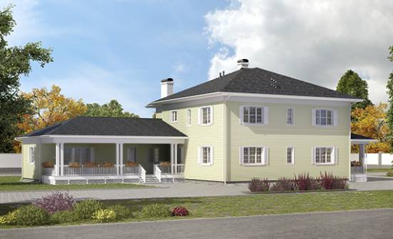 410-002-L Two Story House Plans with garage, a huge Planning And Design | Проекты домов от House Expert