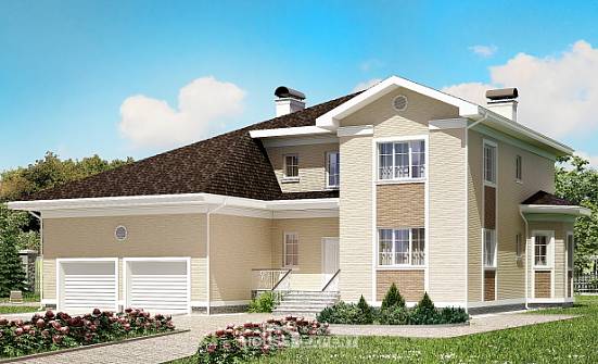 335-001-L Two Story House Plans with garage in front, spacious House Online | Проекты домов от House Expert